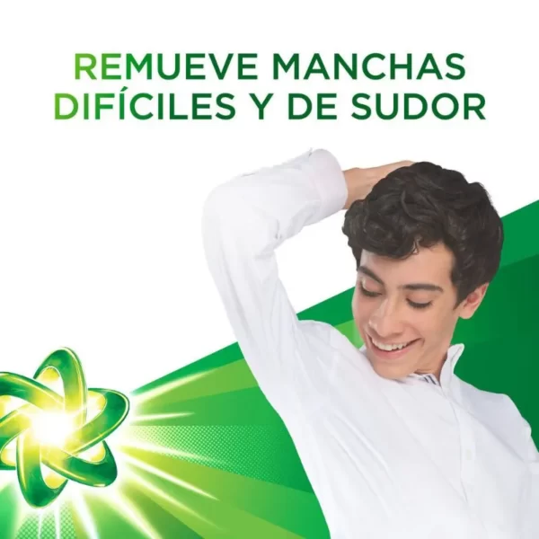 Remueve manchas difíciles de eliminar.